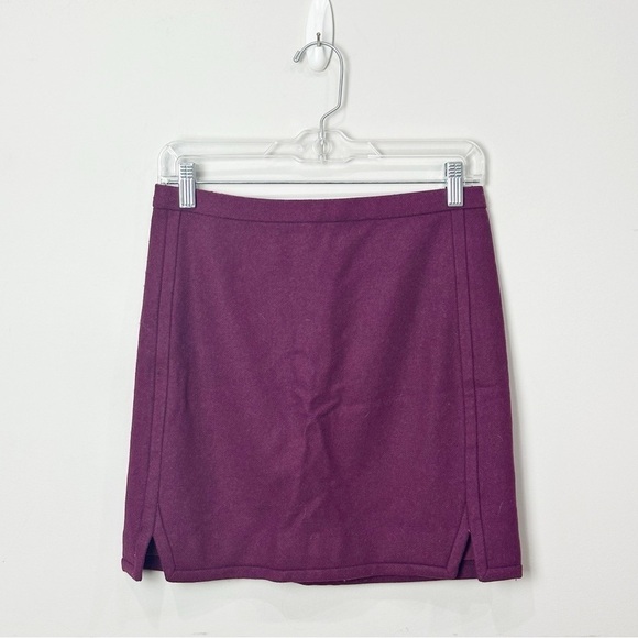 Jcrew Wool Mini Skirt Magenta - Picture 1 of 4
